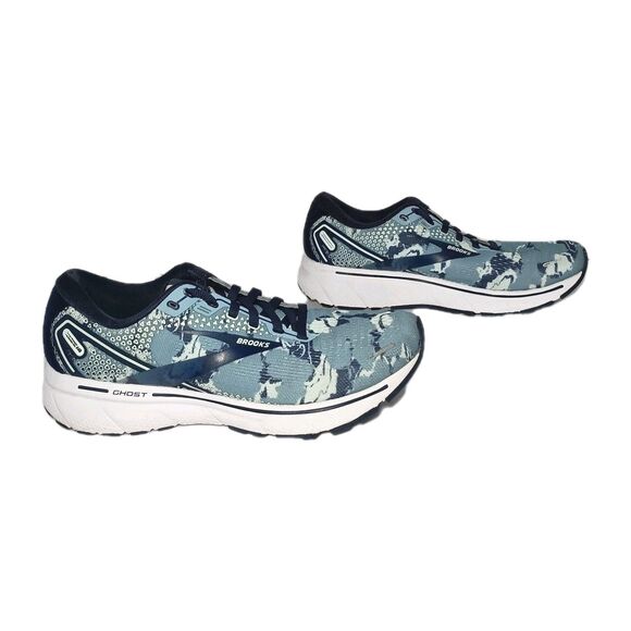 Brooks Ghost 14 Womens Size 9 B Running Training Shoes Blue Camo 1203561B465 - Picture 10 of 14